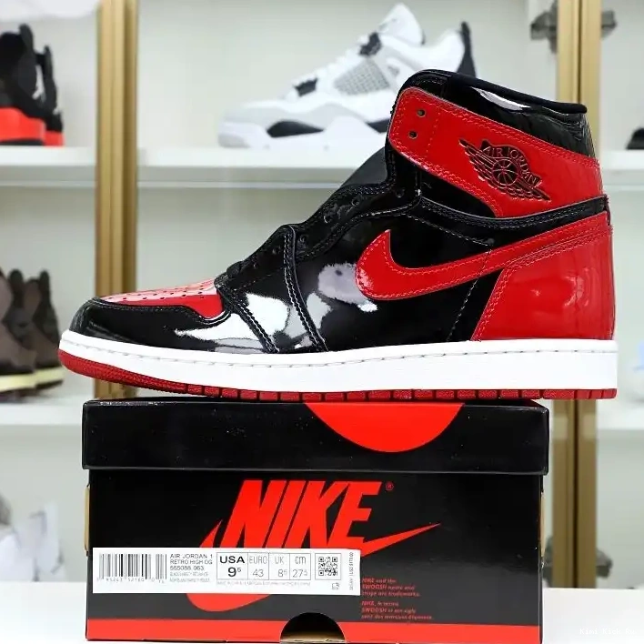 BRED 1 AIR OG Kimikick HIGH JORDAN PATENT 0604